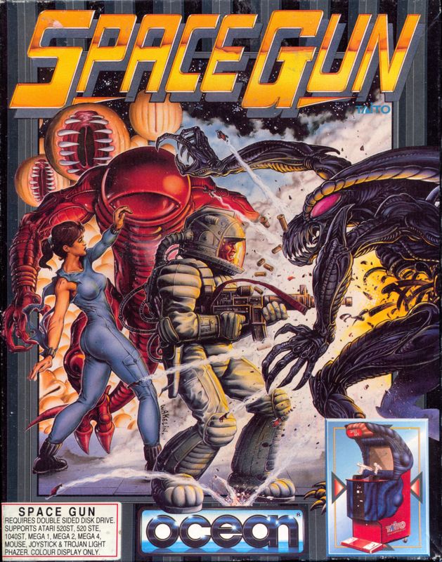 Space Gun box art for Atari ST